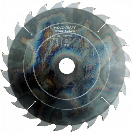 Пила дисковая Woodcraft 400x50, 2.8/4.0, 24 - rodan.ru