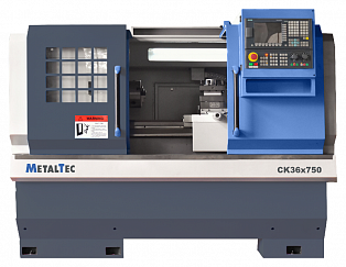 Токарный станок c ЧПУ с горизонтальной станиной MetalTec CK 36x750 купить в Новосибирске - rodan.ru