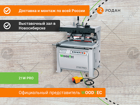 Сверлильноприсадочный станок WoodTec 21W PRO