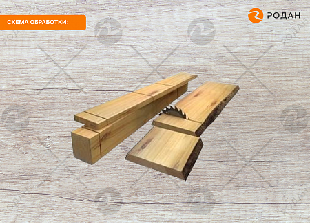 Станок торцовочный без рольгангов с пневмоподачей пилы WoodTec T 400 Lite
