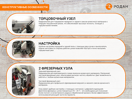 Станок для облицовывания кромок мебельных деталей WoodTec EdgeMatic 600-PUR PRO